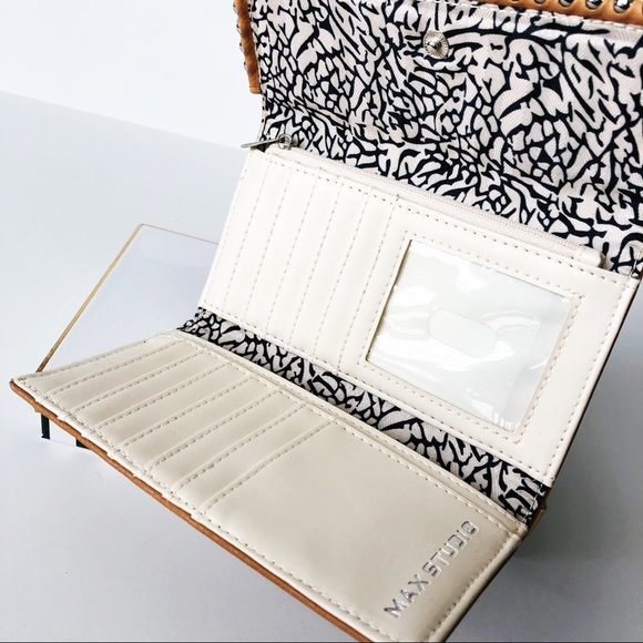 MAX STUDIO | Tan Studded Wallet - Picture 4 of 5